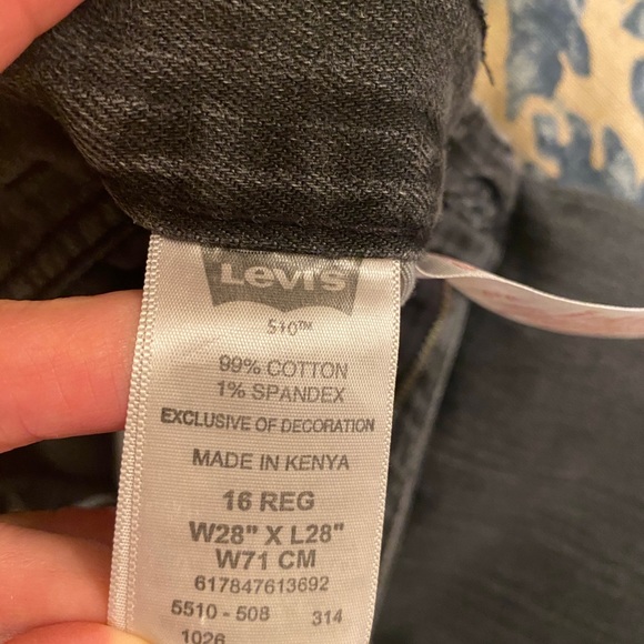 Levi’s 510 boys jeans 16 regular light wear - Picture 6 of 6